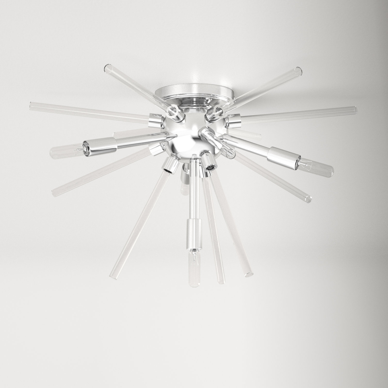 Bora 4-Light Flush Mount, Chrome