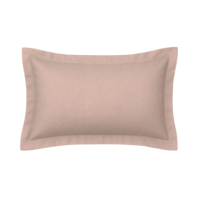 Taie décorative en coton biologique et quartz rose
