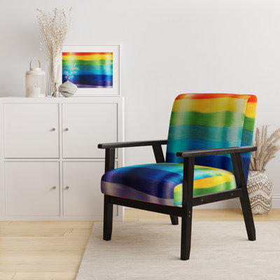 Maibrit - Fashion Rainbow Hair - Fauteuil d'appoint rembourré en velours