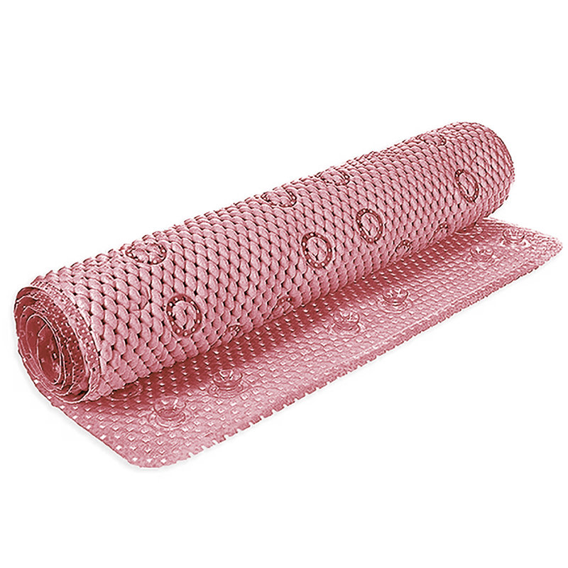 Tapis de douche en mousse Aalasia, Rose clair