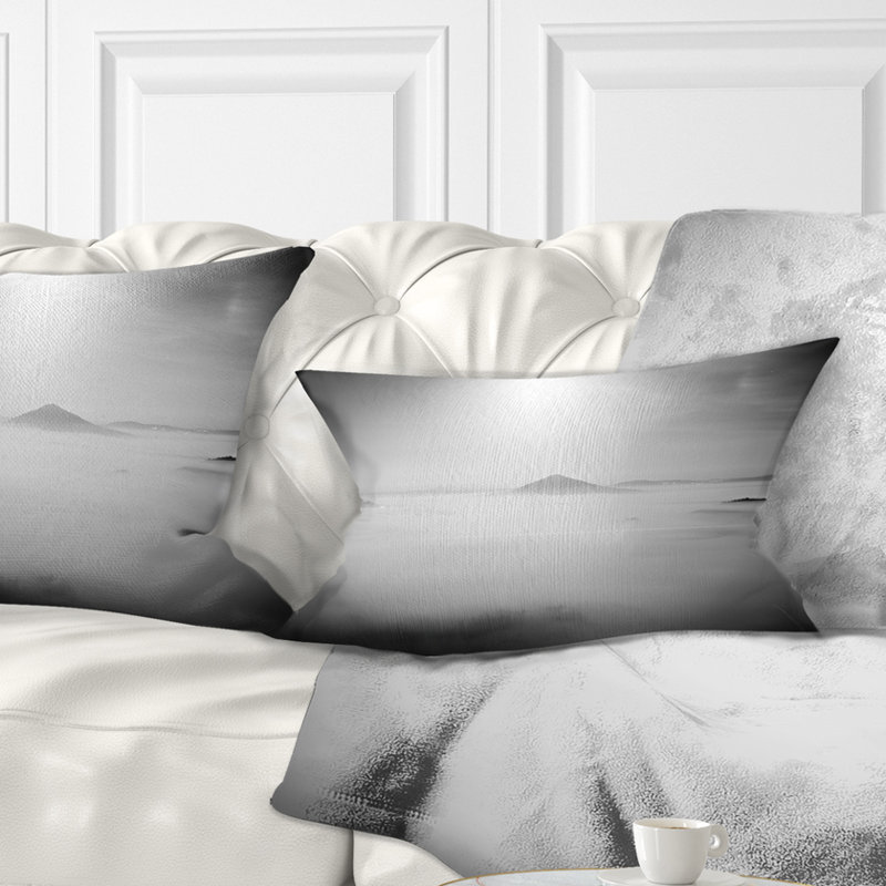 Coussin lombaire avec photographie de paysage de grès