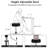 Adjustable 360° Swivel Storage Vanity Stool with Removable Tray