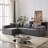 Sectional Sofas | 104-Inch 4-Piece Modern Modular L-Shaped | For Living Room Bedroom | Corduroy | Grey