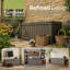 450 Litre/119 Gallon Waterproof Extra Large Lockable Easy-Open Garden Storage Box-1728301914