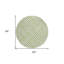 Tapis rond ivoire 8 po