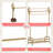 Nazreen 33.5'' Metal Rolling Clothes Rack
