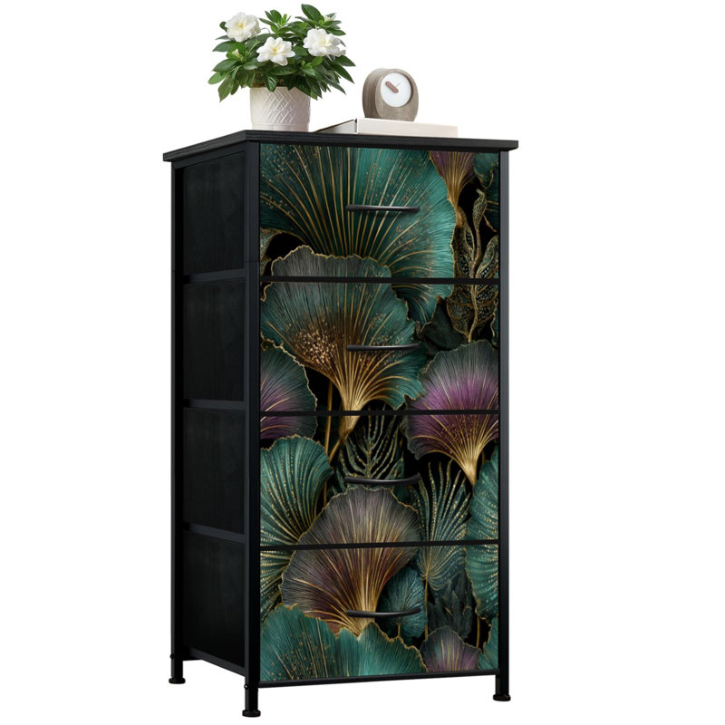 Commode de rangement verticale à 4 tiroirs