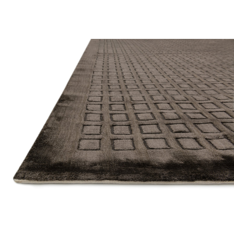Alyxandra Viscose Geometric Indoor Rug, Rectangle 5'6" x 8'6"