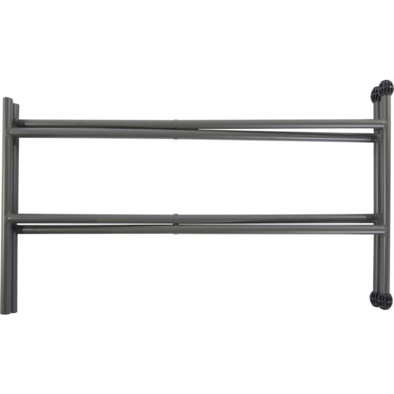30" White and Gray Steel Rectangular Patio Table