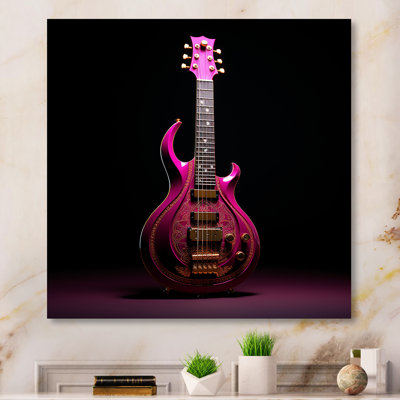 «Modern Guitare in Majestic Magenta I» sur