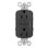 radiant 15A Tamper-Resistant with Ultra-Fast 6.0A USB Type C/C Outlet