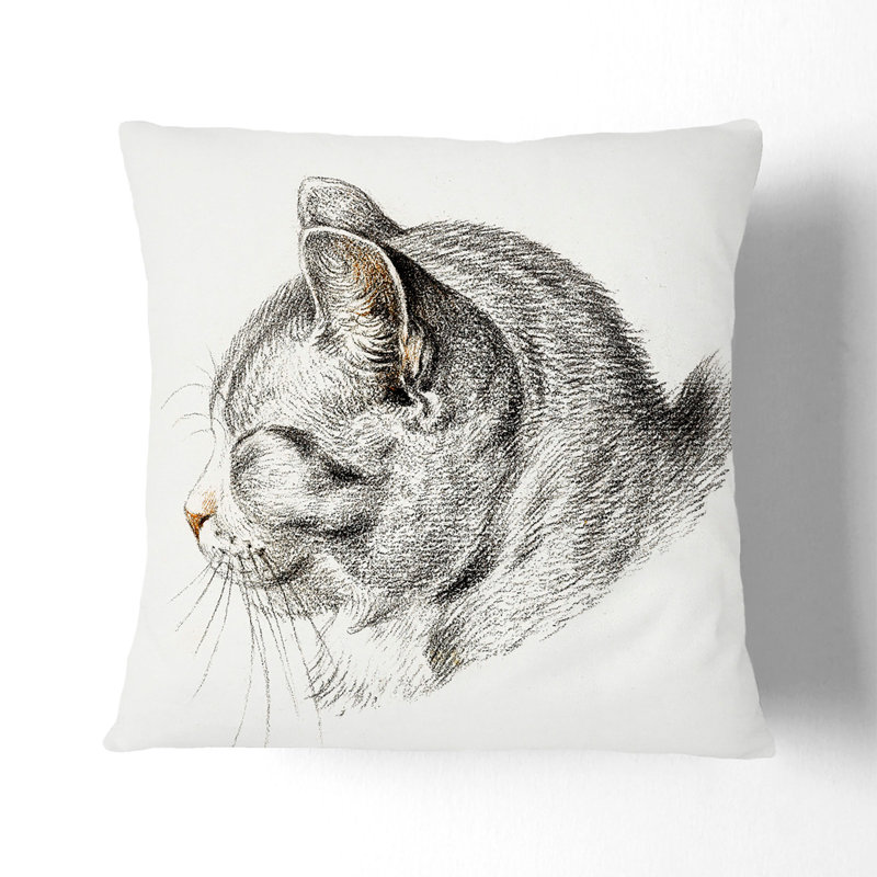 Square Throw Cushion, 40cm H x 40cm W x 15cm D