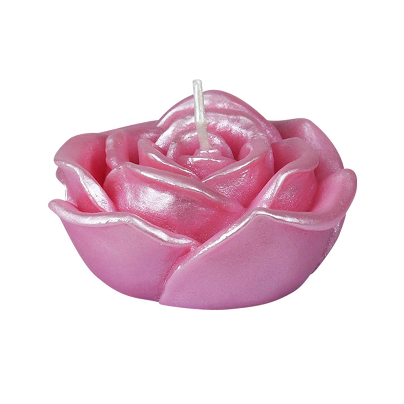 Bougie flottante rose non parfumée, Rose, Ensemble de 144