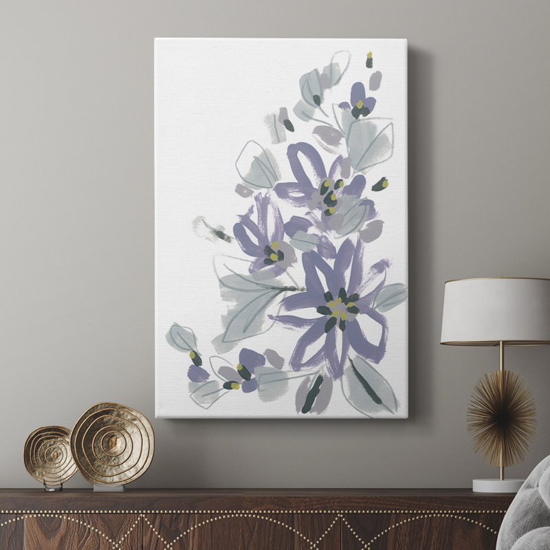 Periwinkle Patch IV - Gallery Cavas sur mesure, H 18 po x l 12 po