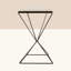 Aiden Cross Legs End Table