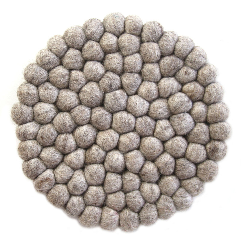 Round 1 Piece Trivet, Light Gray