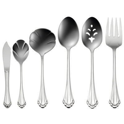Oneida Marquette 6 Piece Flatware Serving Set, 18/10 Stainless Steel