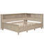 Lit de jour en bois avec tablettes de rangement et 3 tiroirs-430516526