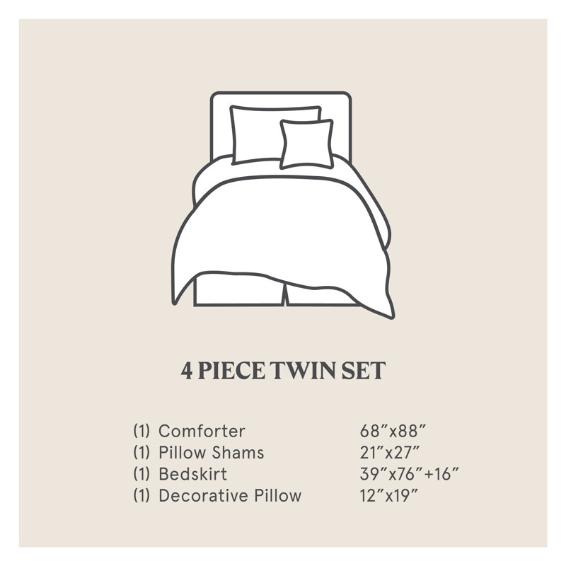 Highland Lodge Twin Brown Cotton Reversible Bedspread Set