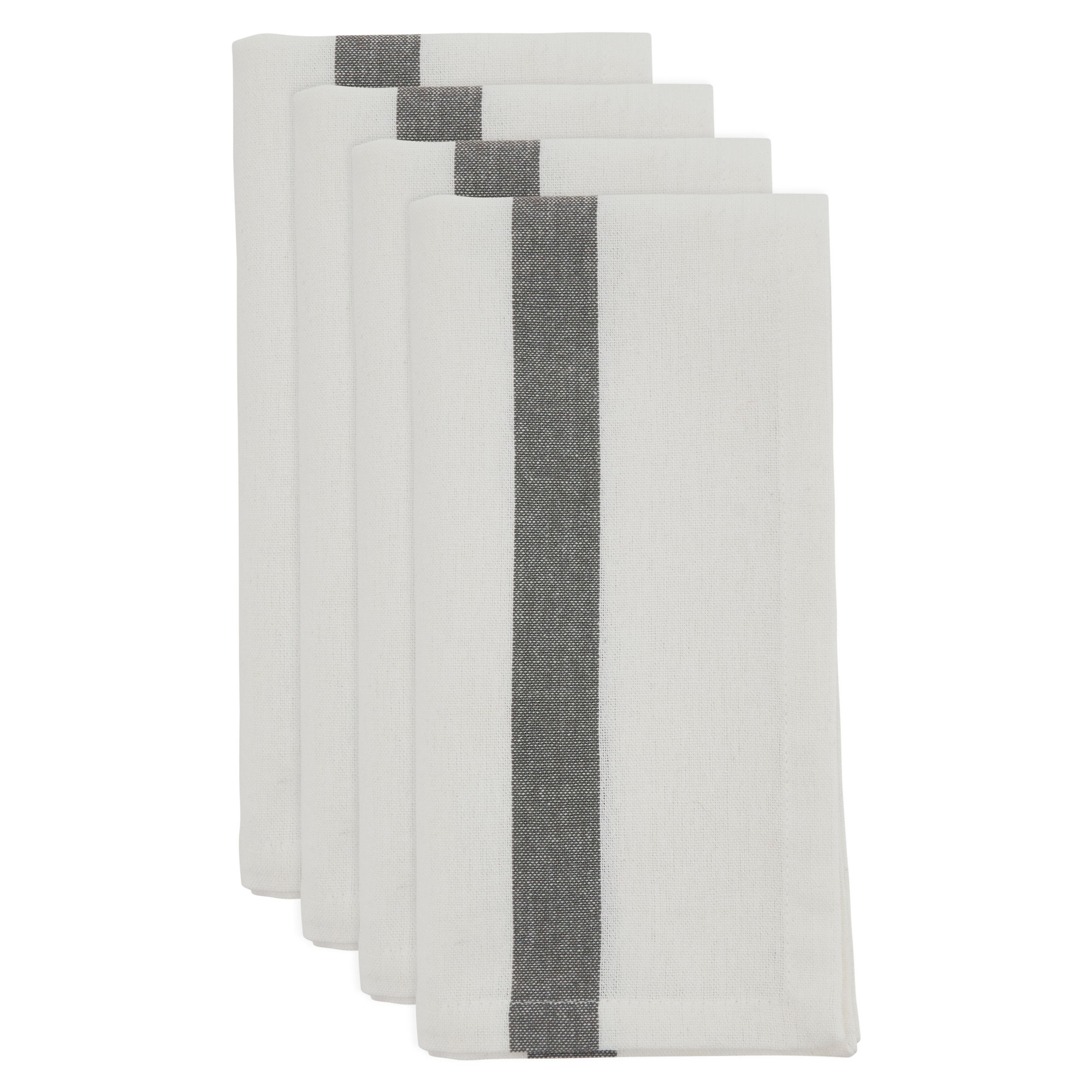 Poyen 4 Piece Cotton Napkin Set, White