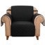 Housse de fauteuil pour 1 canapé, housse de canapé antidérapante pour chiens, housse de protection de meuble avec sangles élastiques en mousse pour chat (noir)-2117536463-2028918027