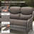 5 - Person Handwoven Wicker Patio Conversation Set With Swivel Glider Chairs & Side Table, 5" Olefin Cushions-123855035-123855032