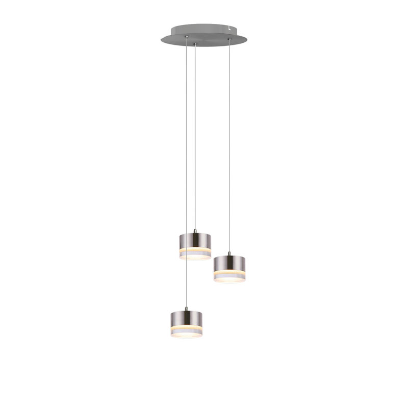 Barnsdall 3 - Light Cluster Pendant, Nickel