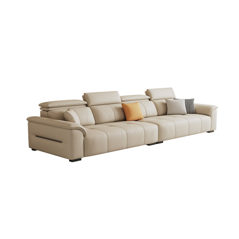 Simple and low-key inline sofa, 38.58" H x 137.79" W x 37.4" D