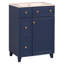 Armoire de meuble-lavabo 24 po avec lavabo en céramique, 2 tiroirs, 1 porte-110447371