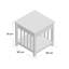 Judith 50cm W Bedside Table
