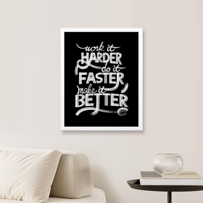 "Motivation", Blanc, H 16 po x l 12 po