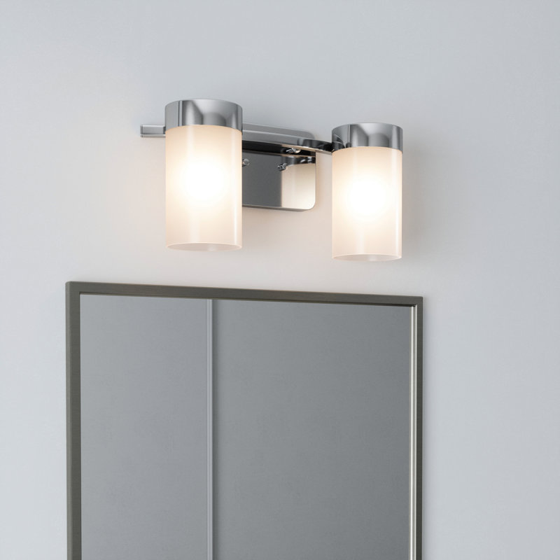 Éclairage de meuble-lavabo à intensité variable Gioele, Chrome, 2