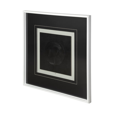 Shadowed Waves I a Handmade Original Framed Artwork under Glass