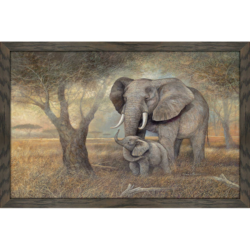 «Gentle Touch» par Raune Manning - reproduction de cadre photo, H 27,5 po x l 39,5 po x P 0,75 po