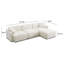 Canapé modulaire 4 pièces Tov Furniture Travie