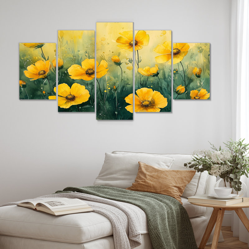 Bautista - coquelicots, art mural traditionnel sur toile, diamant