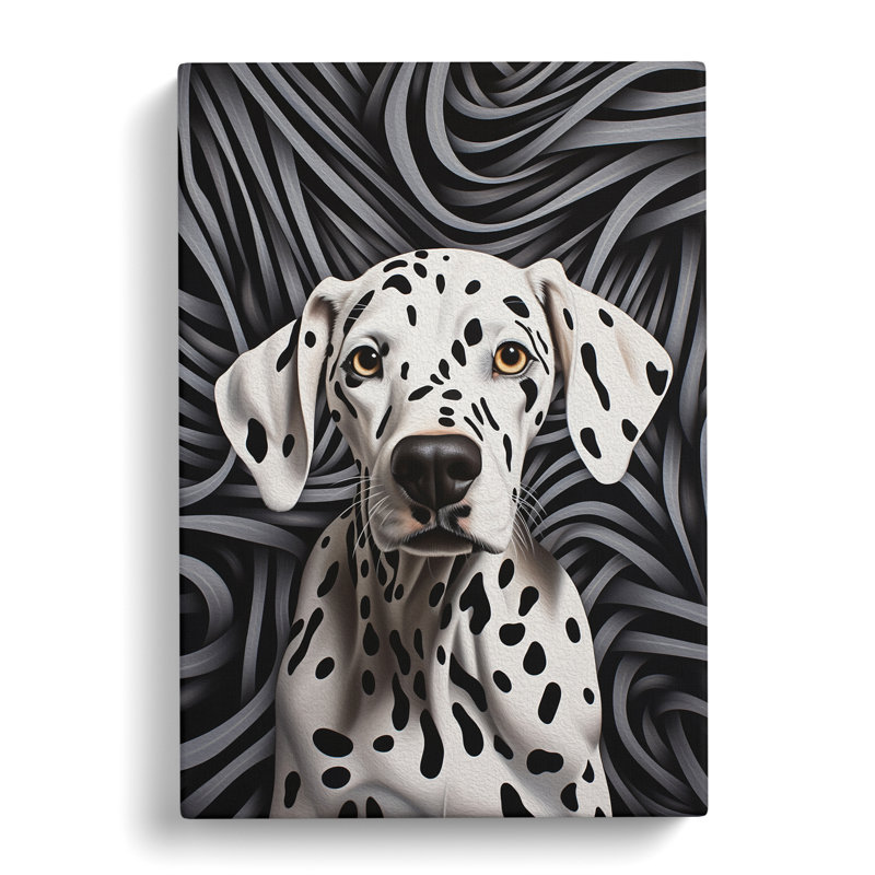 Dalmation Op - Wrapped Canvas