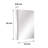 Recessed or Surface Mount Frameless Medicine Cabinet With Mirror and Adjustable Shelves-58846981