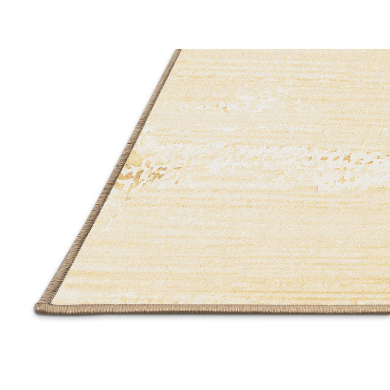 Washable Abstract Indoor Rug, Rectangle 2' x 4'
