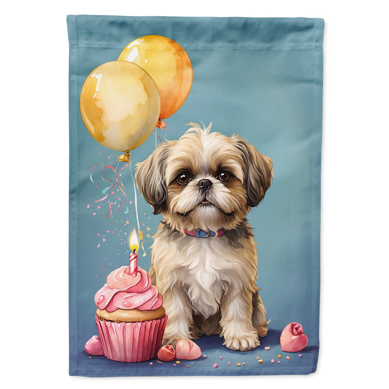 Drapeau «Happy Birthday House», Shih tzu