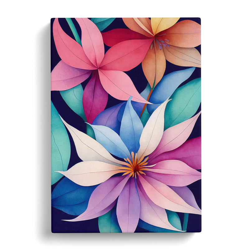 Entrancing Flowers No.4 - Wrapped Canvas, 76cm H x 50cm W