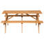 Picnic Table with Benches ROSCIGNO Fir Wood Light Brown