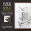 Reproduction encadrée de feuillage gris anthracite - bois massif-238116130-238116142