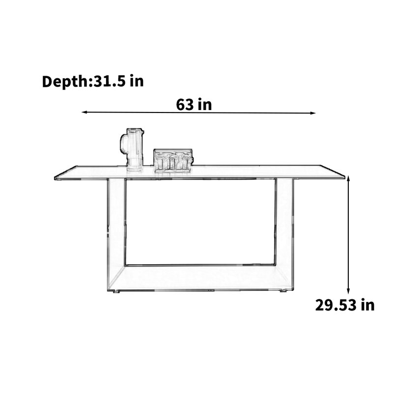 Rosbel, 29.53"H x 63"L x 31.5"W 