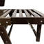 Lit de jour de patio avec fabrication en bois franc - rembourrage confortable, bois brun et beige - revêtement durable