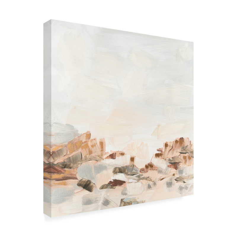 Art mural sur toile tendue - June Erica Vess, art mural «Sables liquides I» pour le salon, la chambre à coucher ou le bureau - 18 x 18