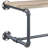 Oak and Sandy Grey Wall Rack with Shelf