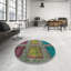 Tapis décoratif multicolore à motif abstrait-1321249528