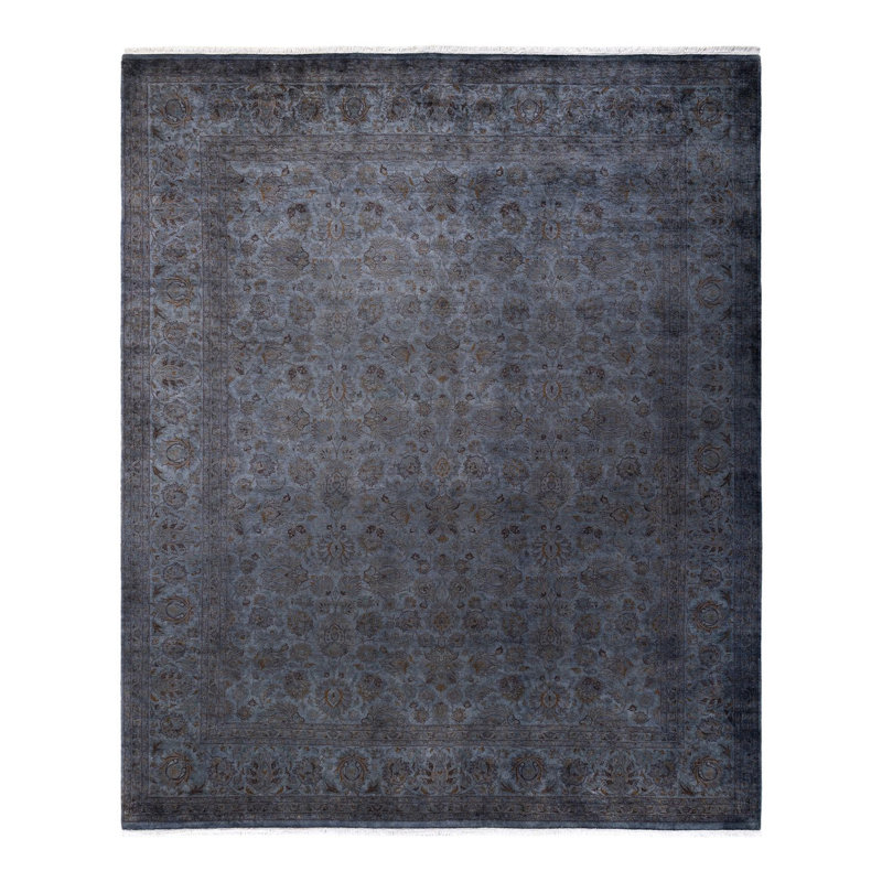 Tapis unique gris de 8 pi 4 po x 10 pi 1 po Xoey