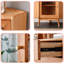 Armoire de coin en bois massif Burlywood